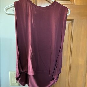 Athleta Maroon Musle/ Tank Top Tee